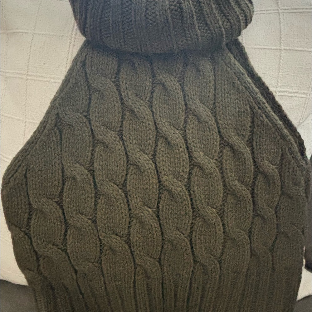 Nasty Gal Olive Knit Sweater